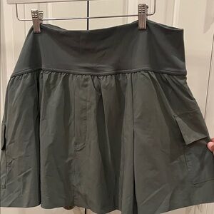 aerie Olive Green Mini Skirt with Wide Waistband